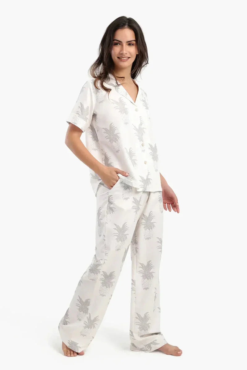 Carina - Pineapple Printed Pyjama Set 2