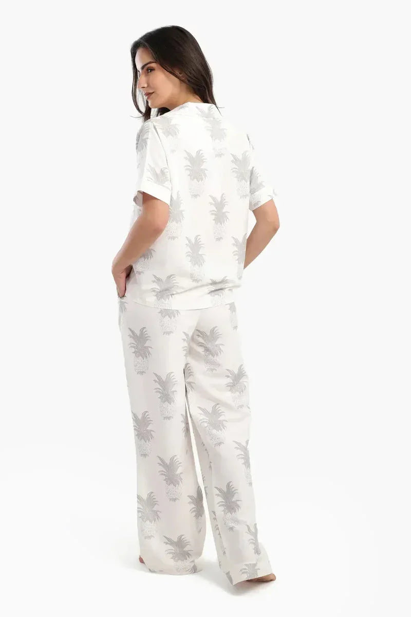 Pineapple Printed Pyjama Set - Carina 3