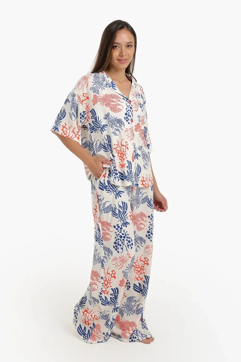 Carina - Short Sleeve Printed Pyjama Set 2