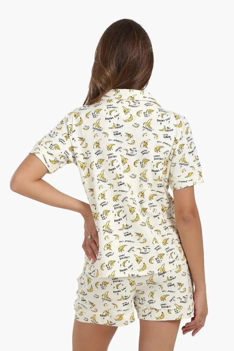 Carina - Bananas Print Pyjama Set 3