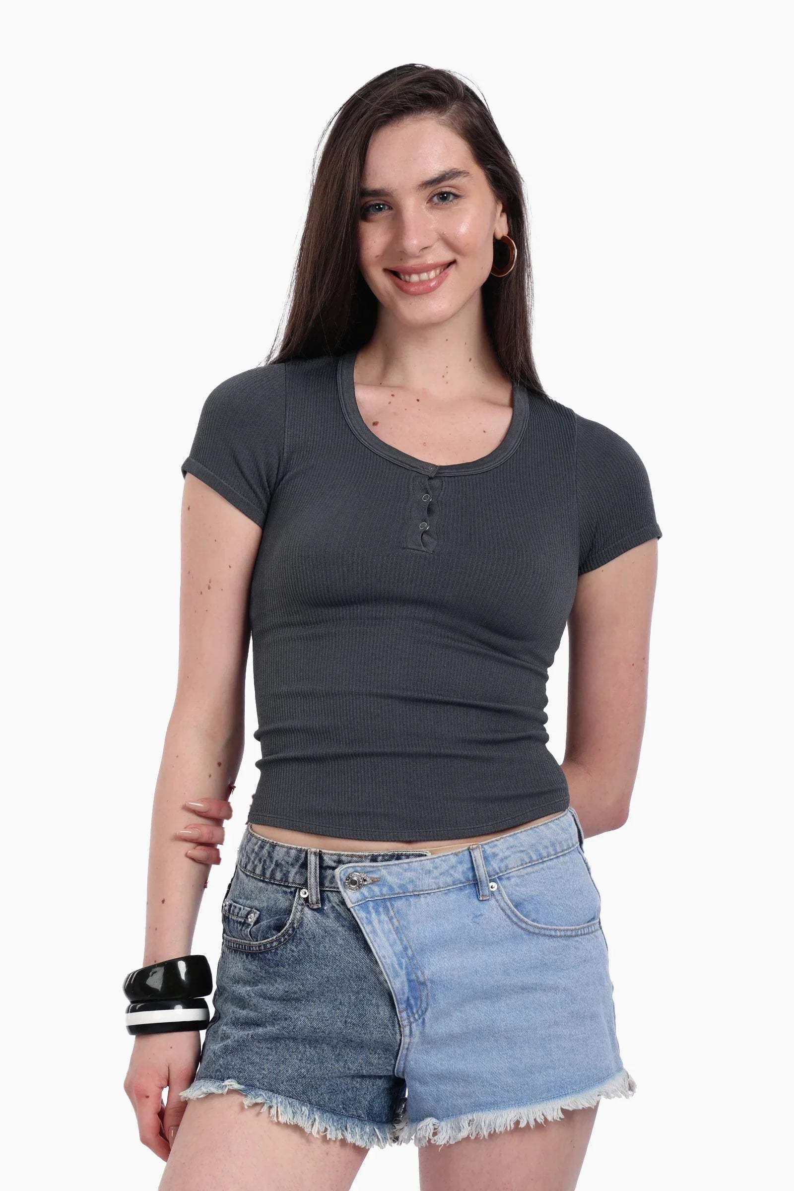 Carina - Snap Front Button Top 2