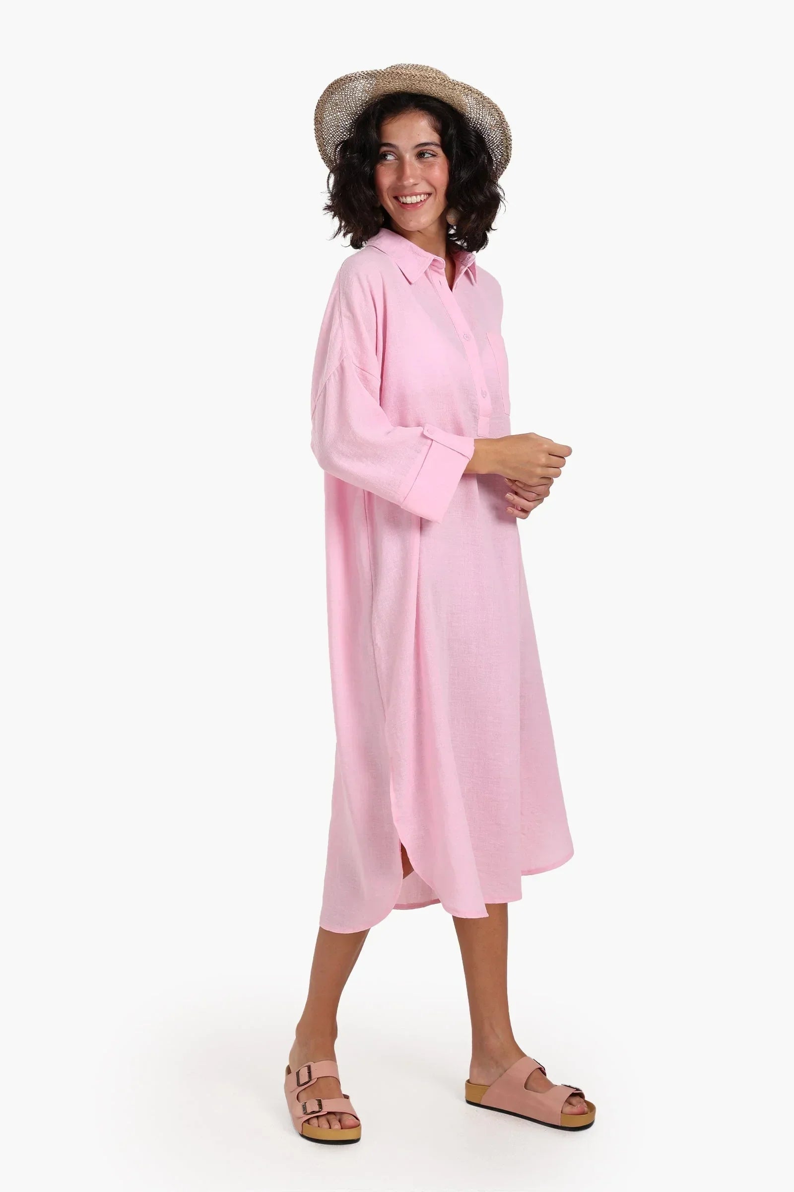 Clue - 3/4 Sleeves Midi Dress 1