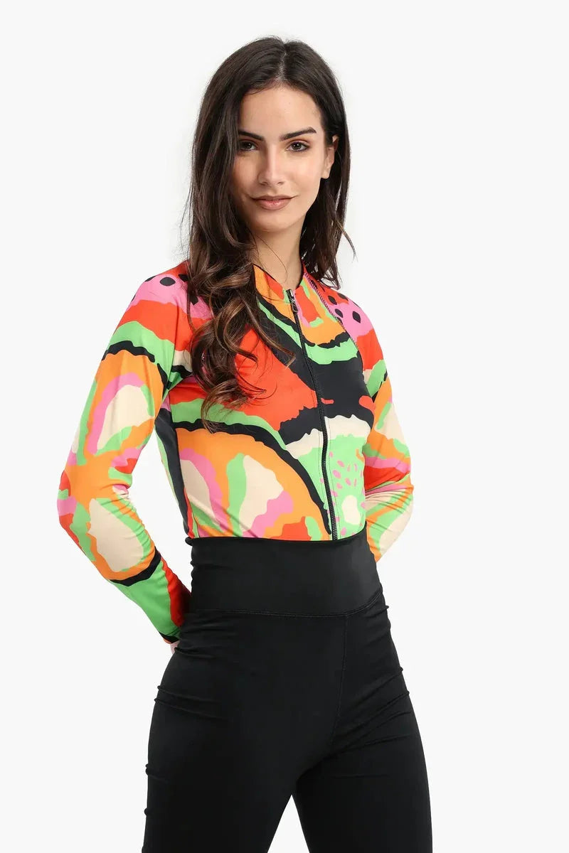 Carina - Fruity Rash Guard Swimsuit 2