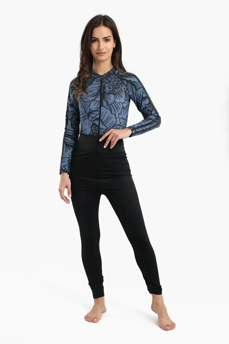 Floral Rash Guard Swimsuit - Carina 4