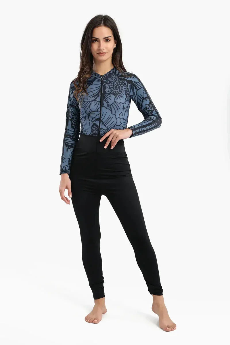 Carina - Floral Rash Guard Swimsuit 4