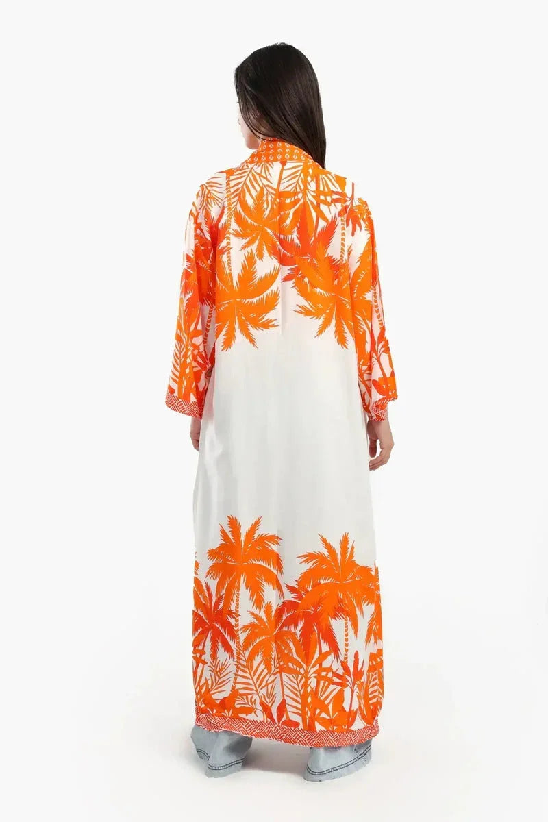 Carina - Palm Trees Printed Kimono 5
