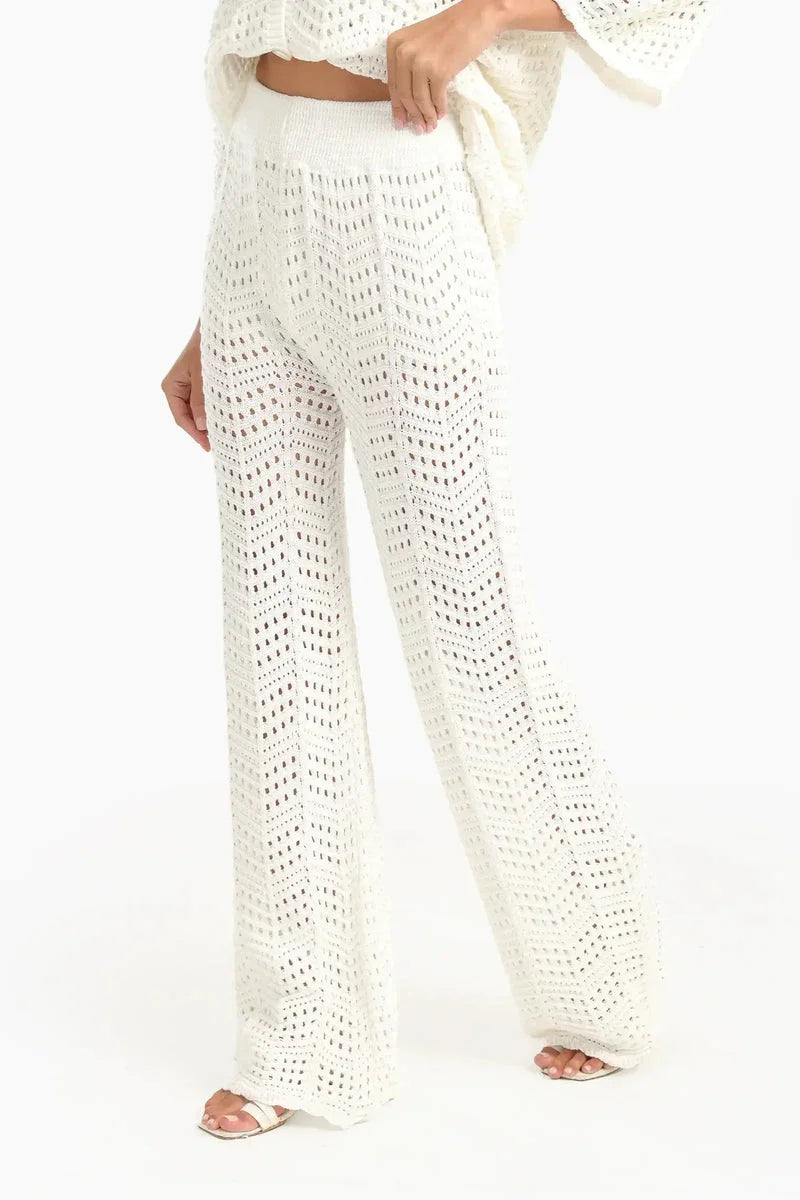Carina - Fishnet Cotton Beach Pants 2