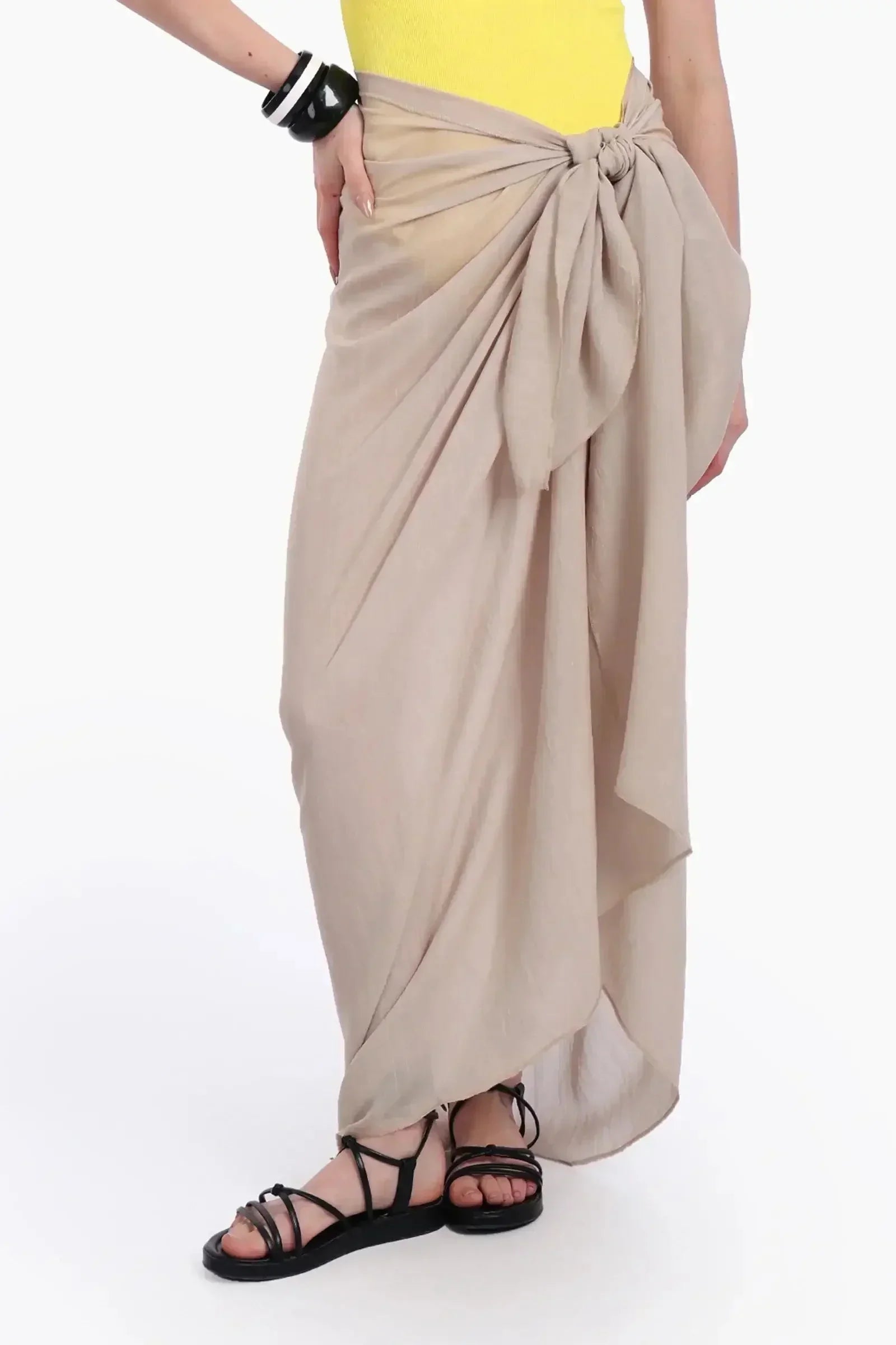 Carina - Solid Beach Sarong Wrap 1