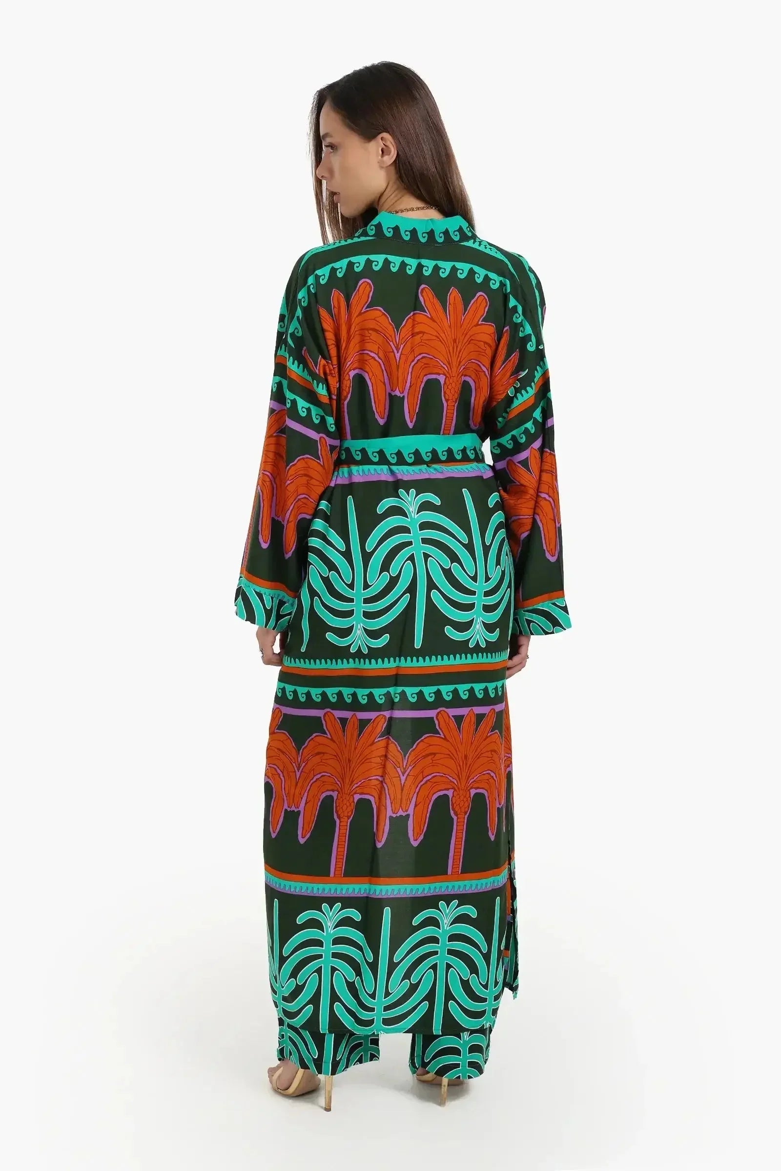 Carina - Palm Printed Cardigan 3