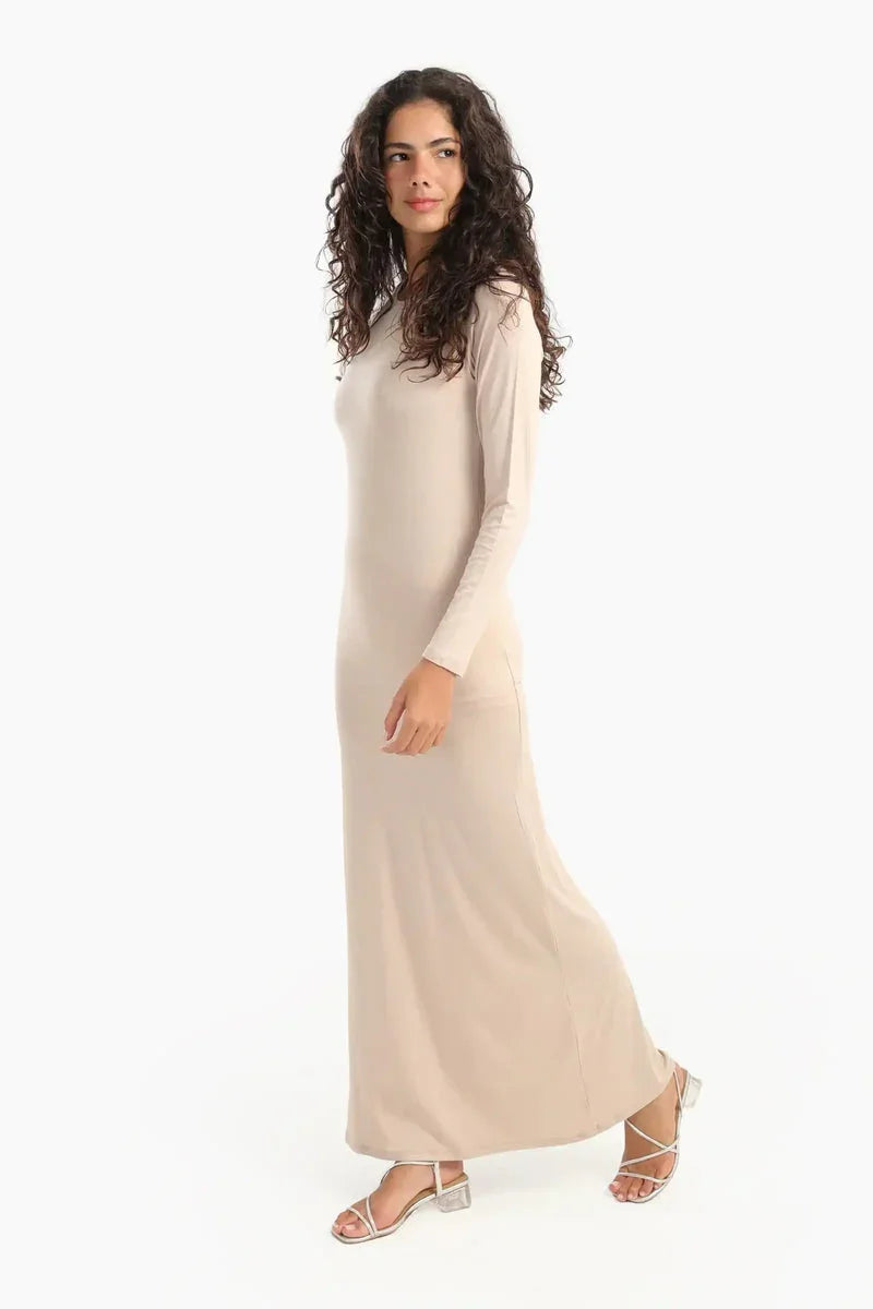 Carina - Slim Dress with Back Slit 4