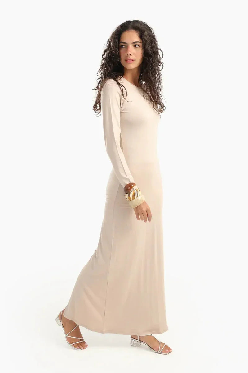 Carina - Slim Dress with Back Slit 7