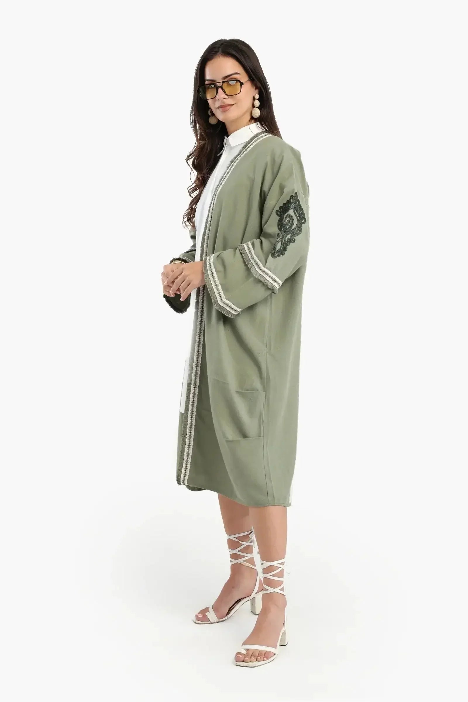 Carina - Midi Kimono with Embroidery 3