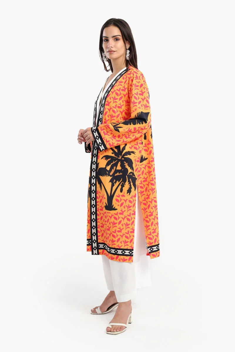 Carina - Colorful Palm Printed Kimono 3