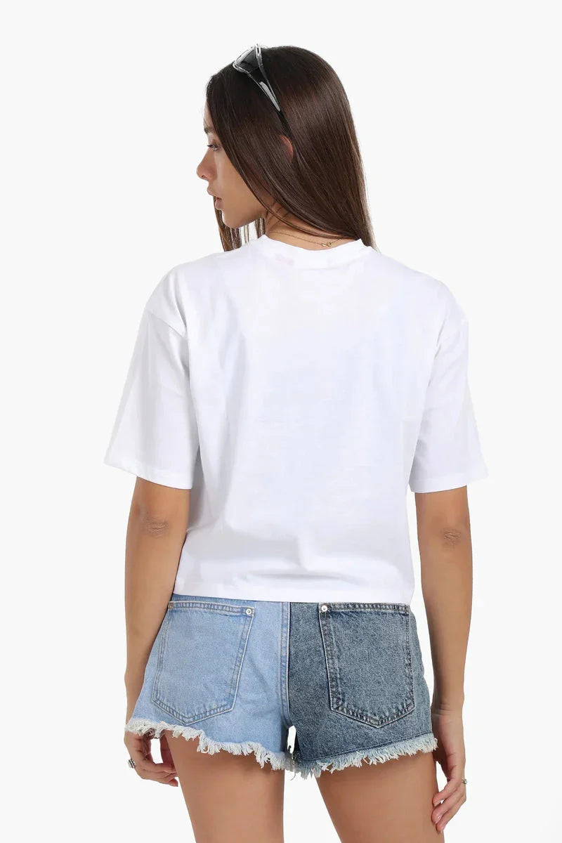 Carina - Off White Printed T-Shirt 3