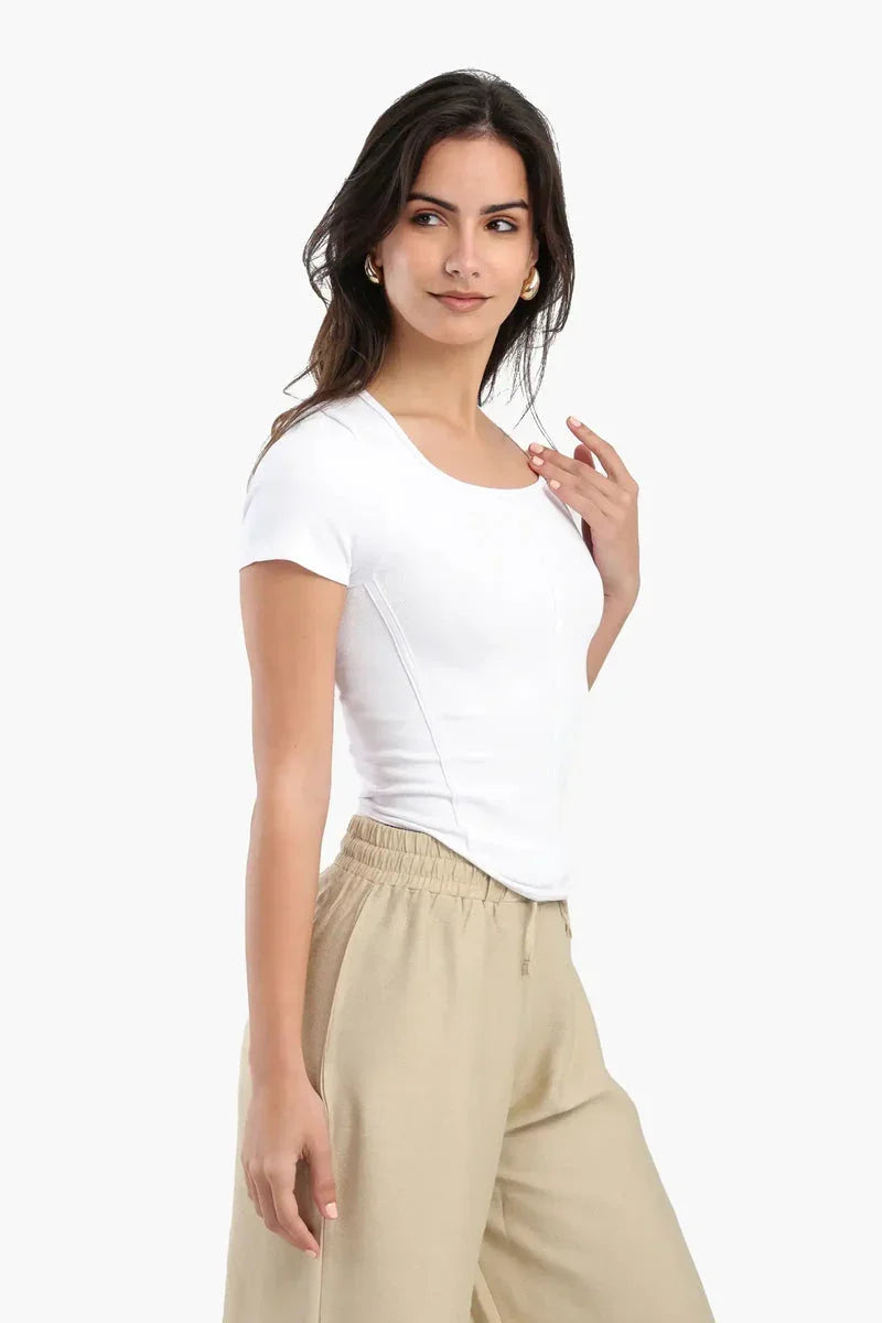 Carina - Ribbed Corset Top 8