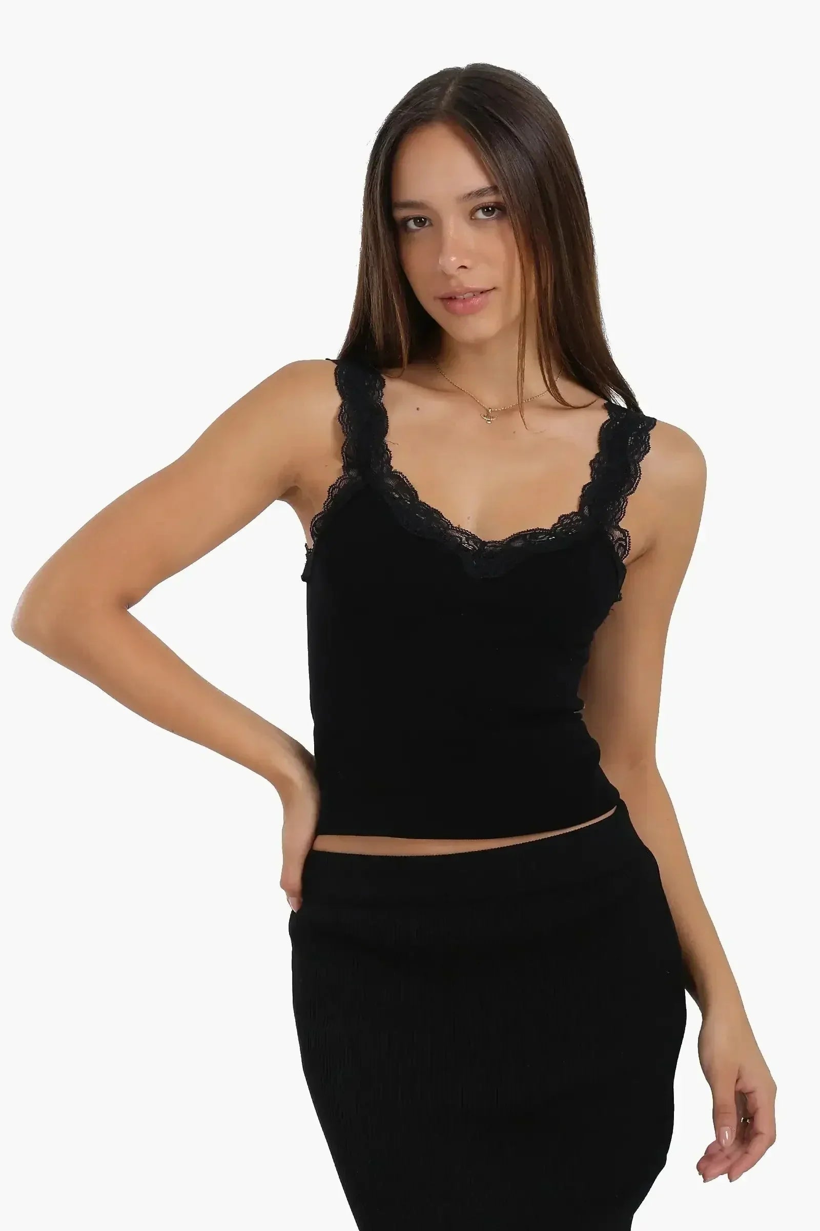 Carina - Lace-Detailed Tank Top 6