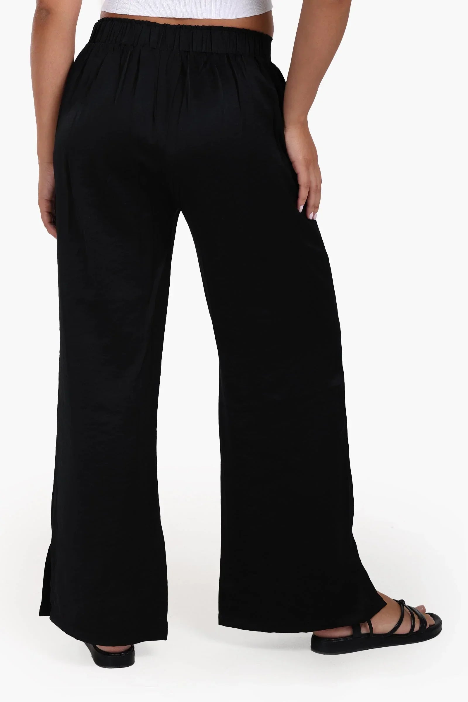 Clue - High Waist Wide-Leg Pants 22