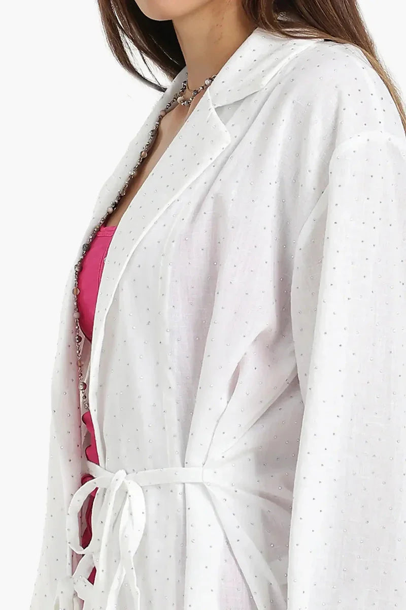 Carina - Flowy Wrap Cardigan Top 10