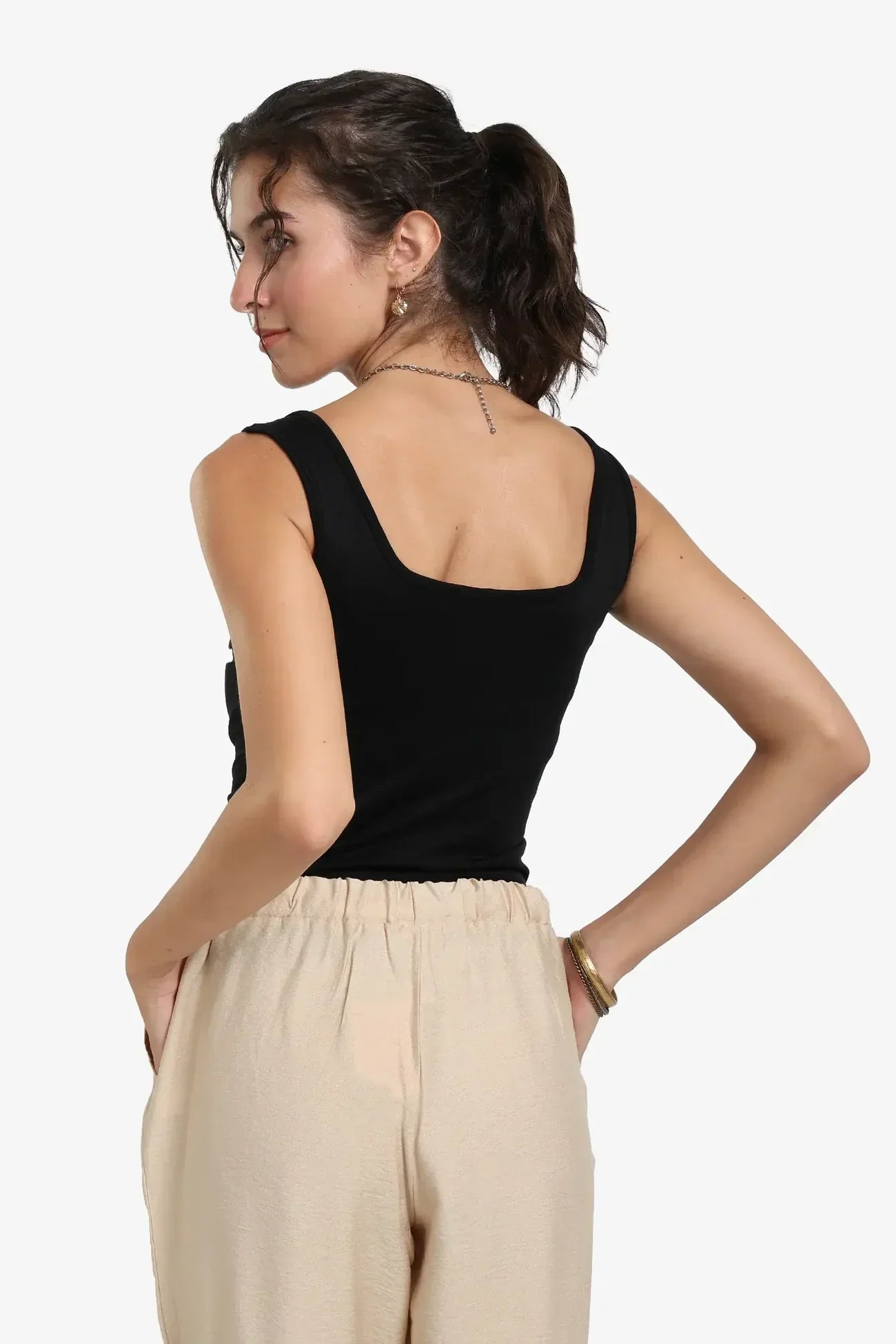 Carina - Sweetheart Neck Sleeveless Top 3