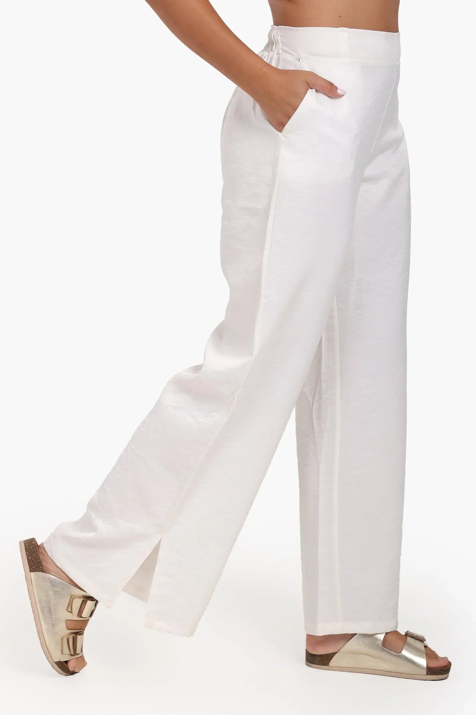 Clue - High Waist Wide-Leg Pants 10