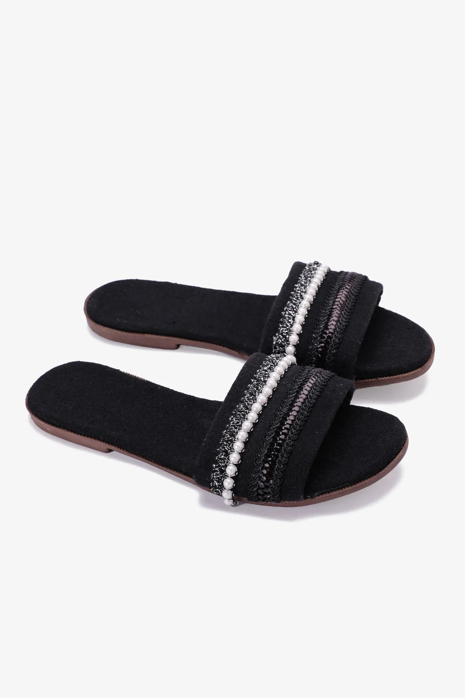 Carina - Beaded Woven Beach Slippers 1