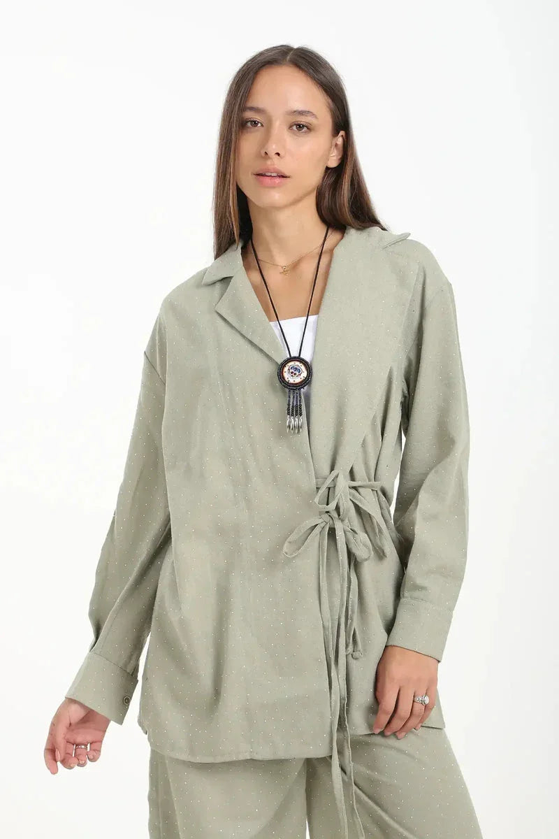 Carina - Flowy Wrap Cardigan Top 3