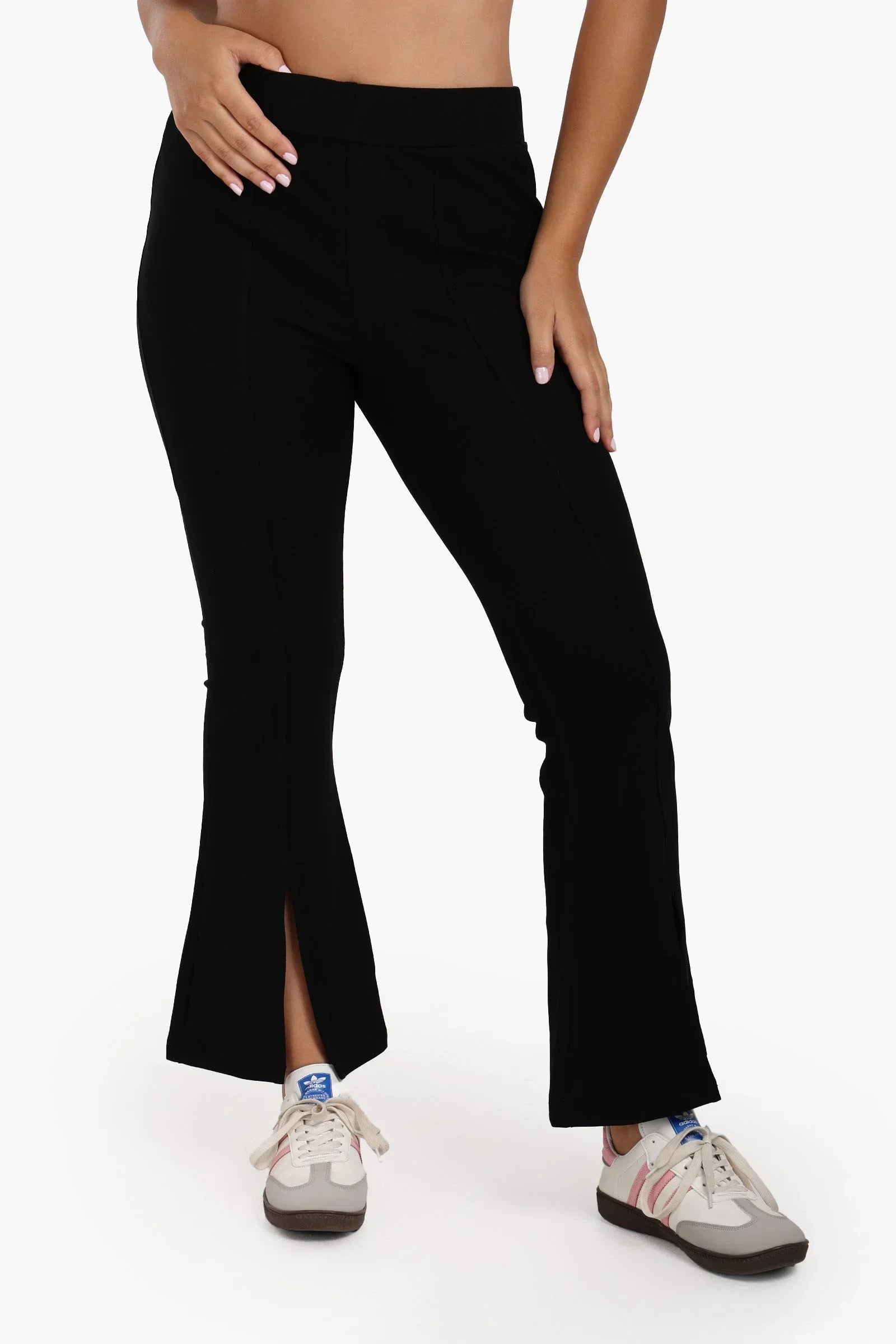 Clue - Front Slit Flared Pants 1