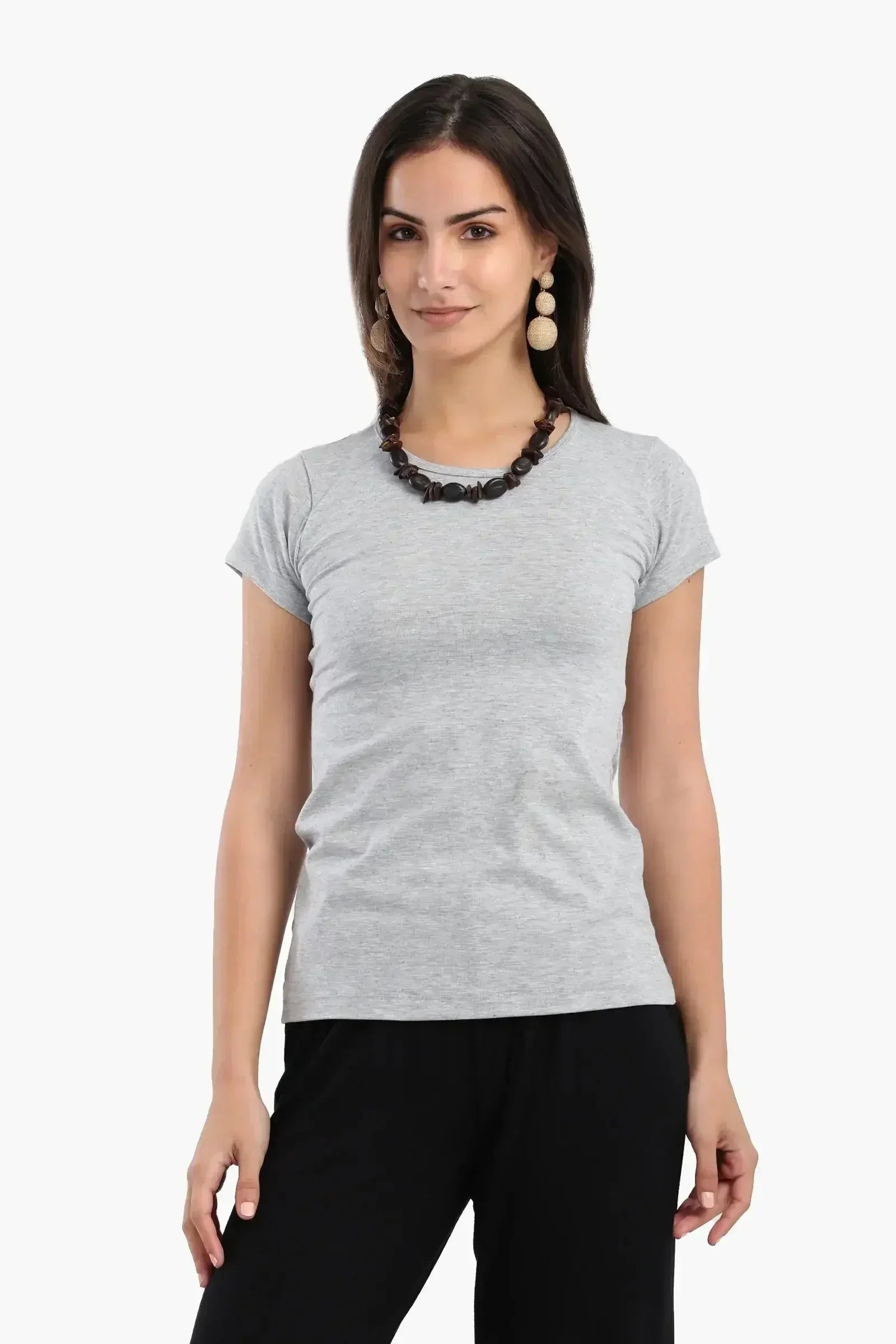 Carina - Round Neck Solid Top 1