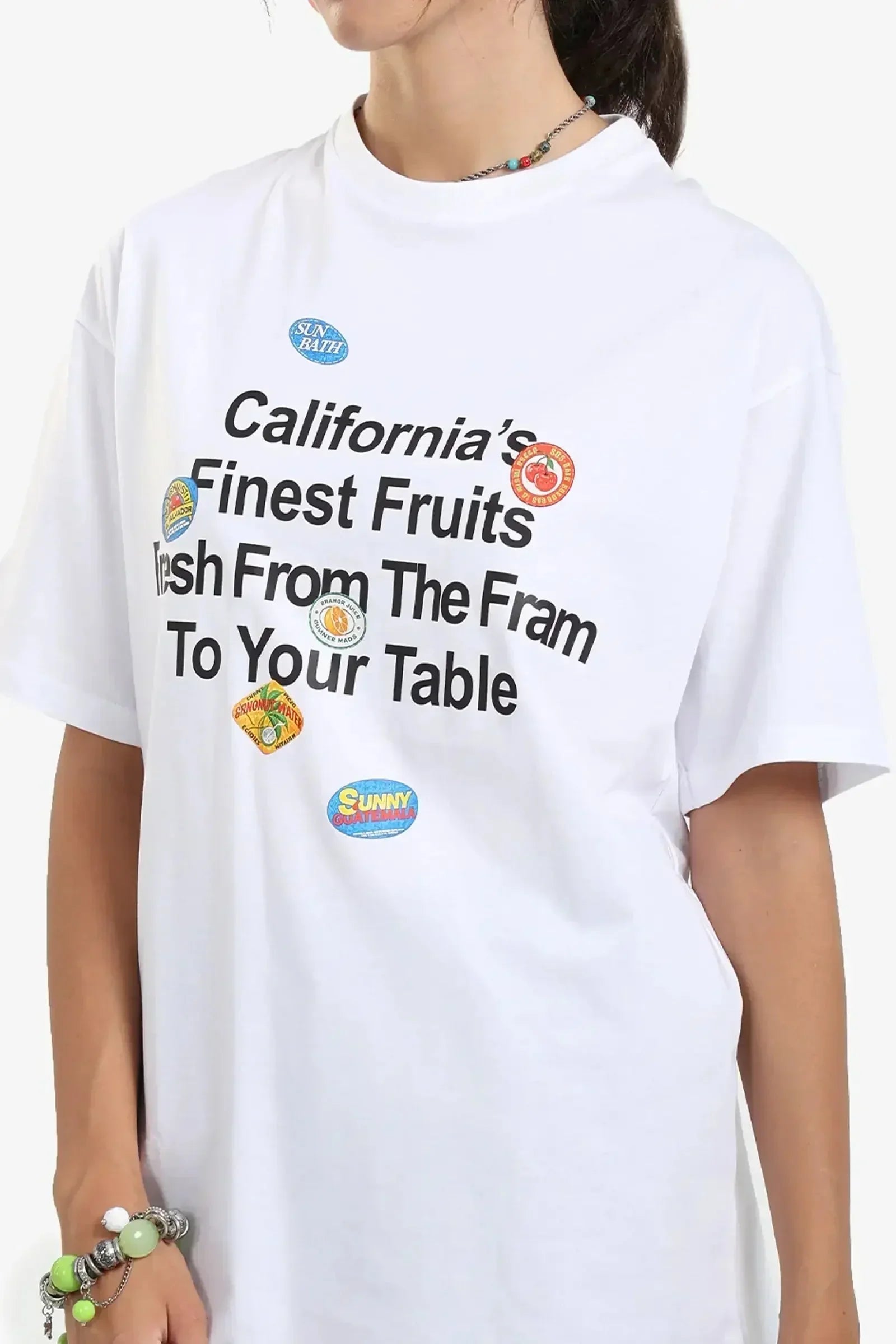 Carina - Slogan Print Oversized T-Shirt 4