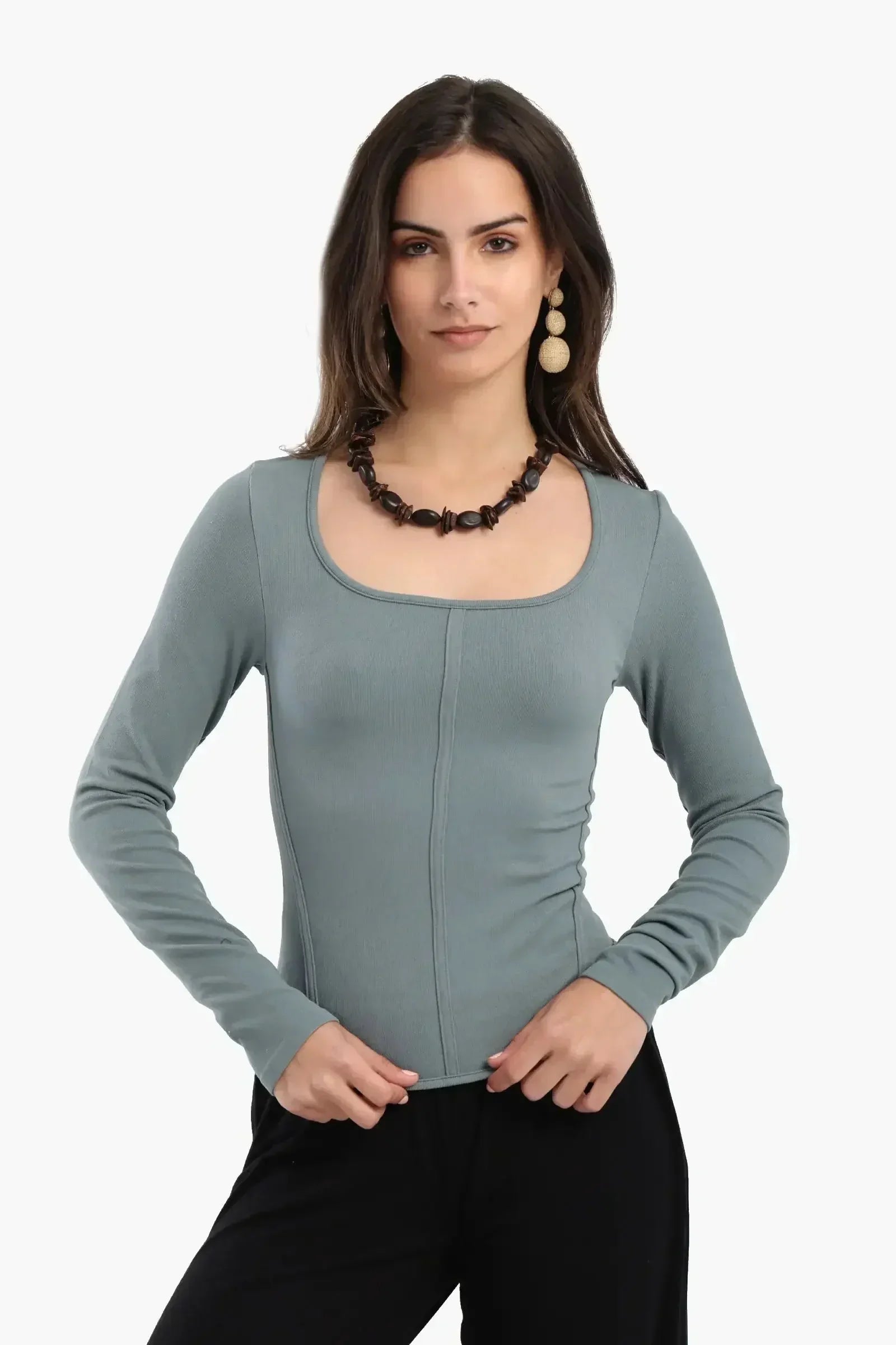 Carina - Square Neck Corset Top 1