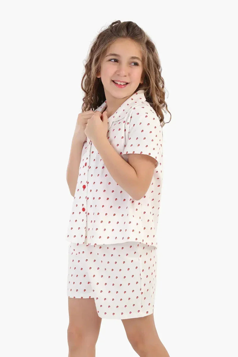 Carina - Girly Pyjama Set + Sleeping Mask 5