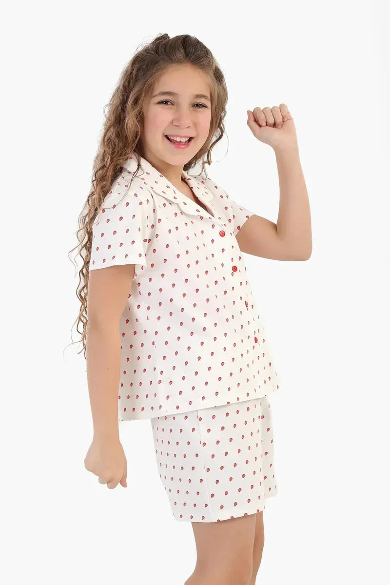 Carina - Girly Pyjama Set + Sleeping Mask 3