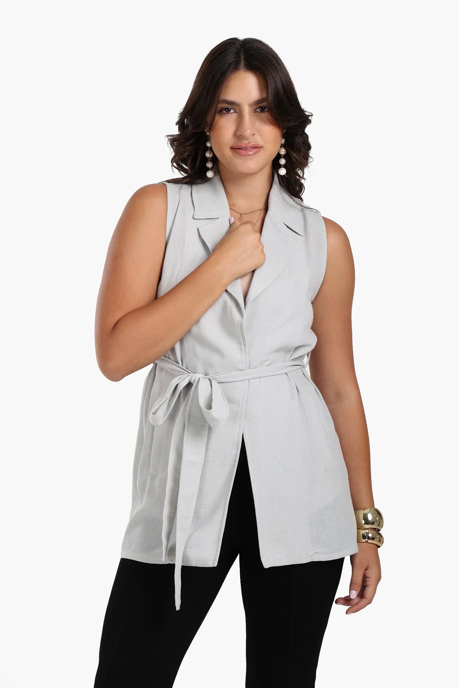 Clue - Sleeveless Tencel Vest 1