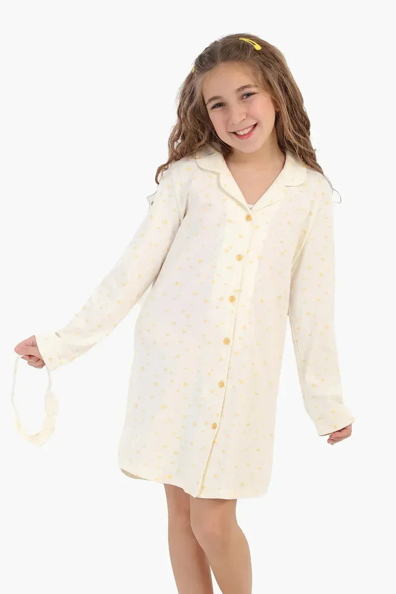 Girly Nightgown + Sleeping Mask - Carina 1