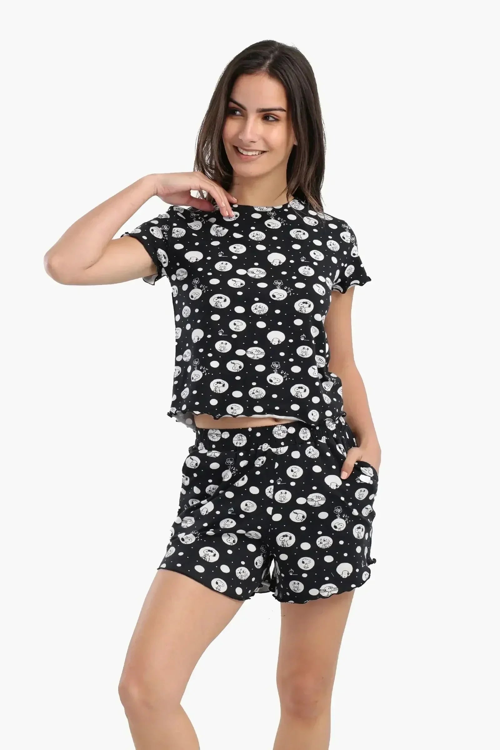 Carina - Snoopy Printed Pyjama Set 1