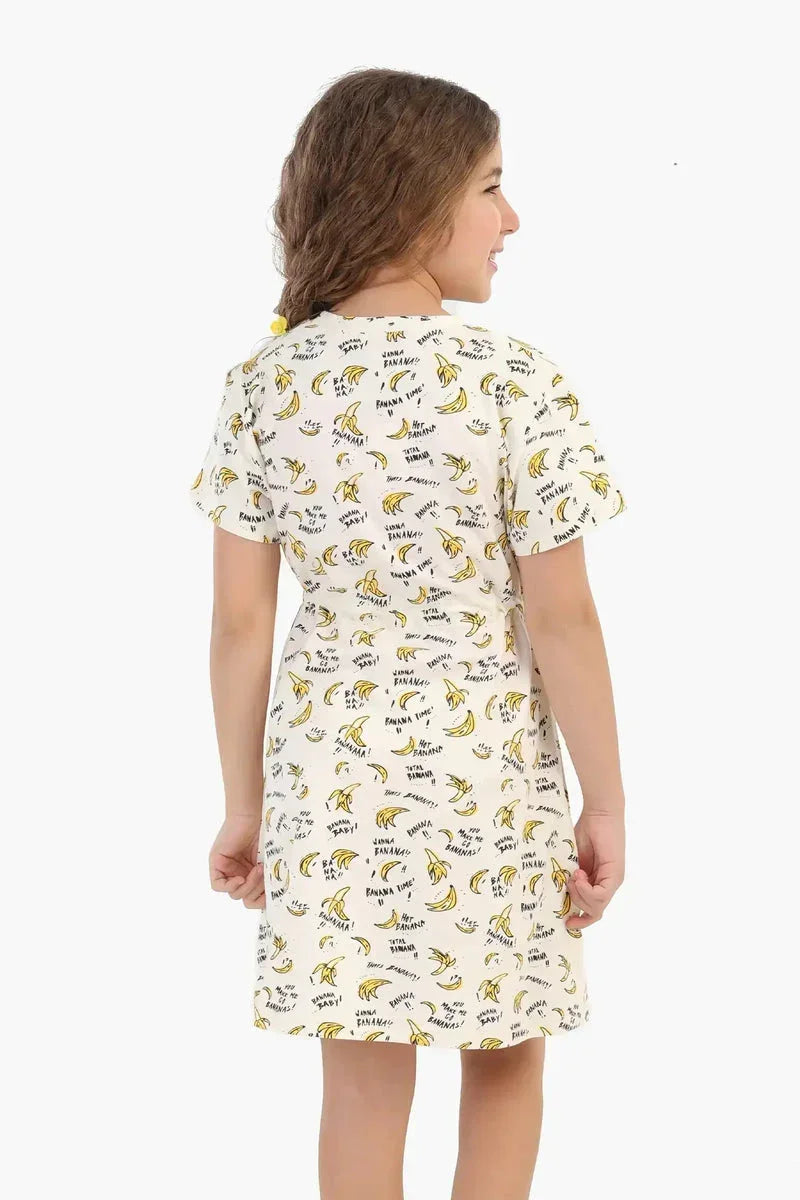Carina - Girly Bananas Print Nightgown 3