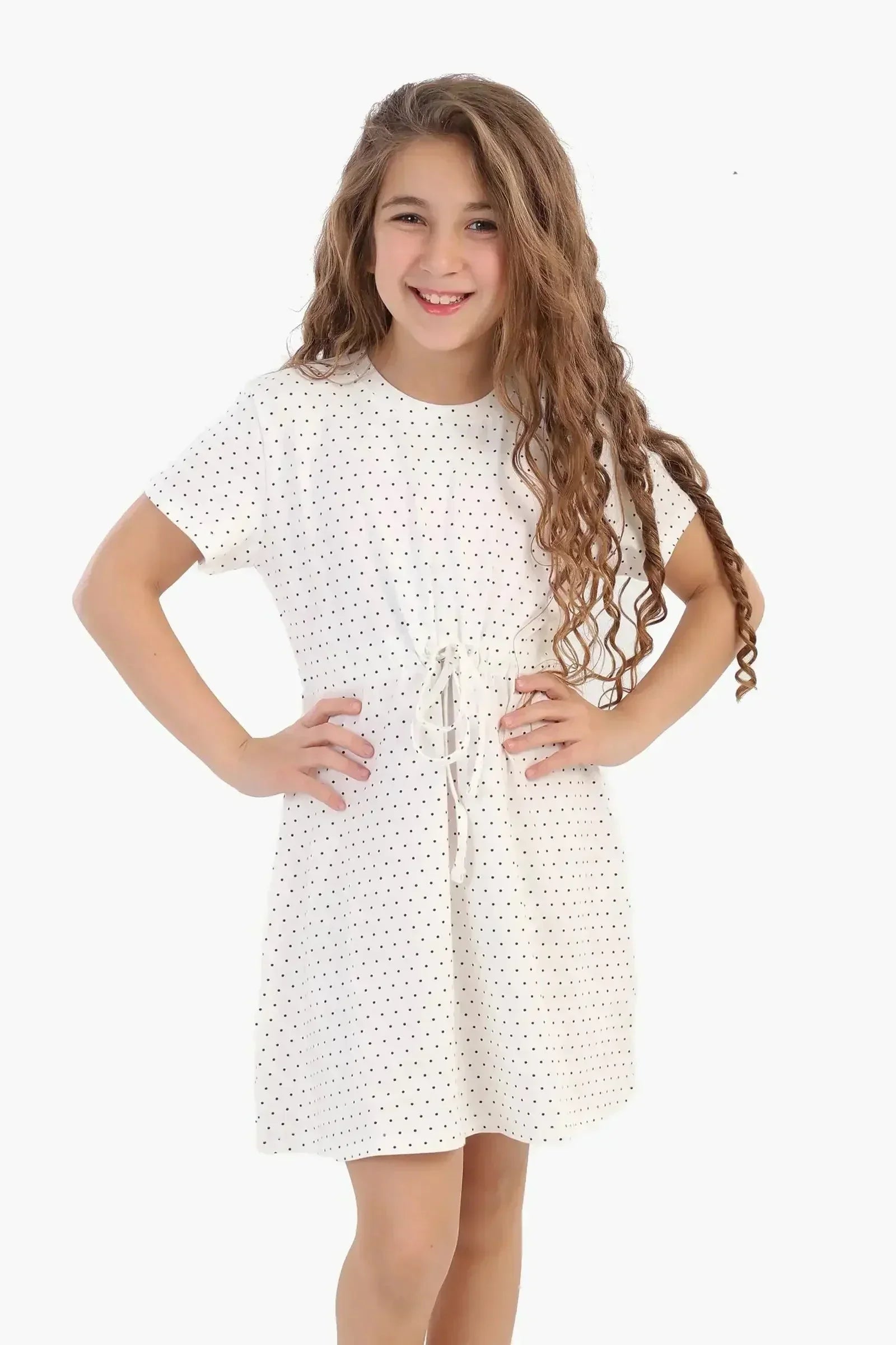 Carina - Girly Dotted Nightgown 1