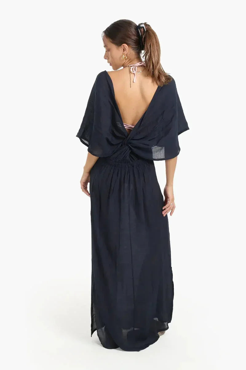 Deep V-Neckline Beach Dress - Carina 4
