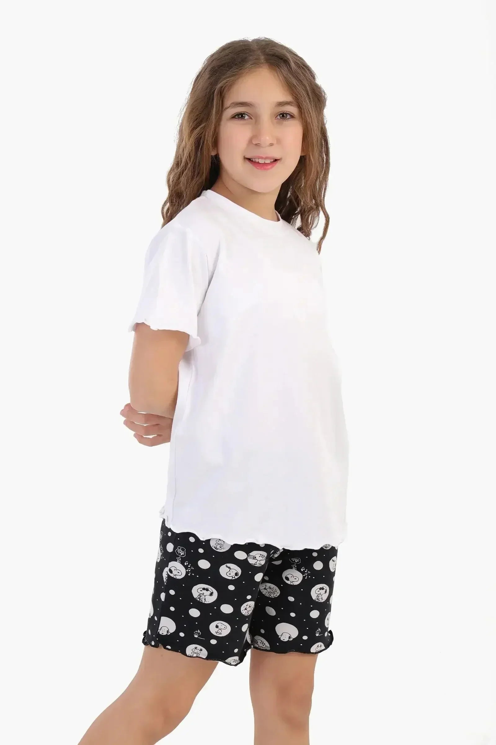 Carina - Girly Printed Snoopy Pyjama Set 4
