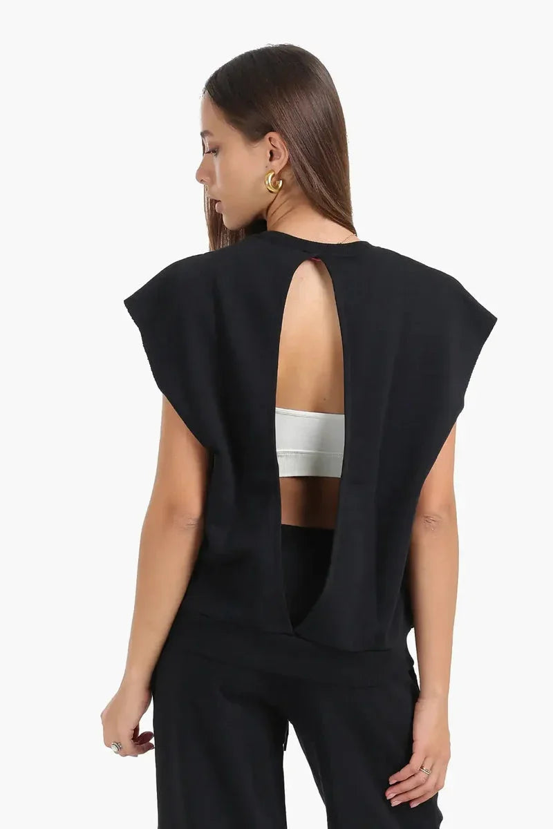 Carina - Open-Back Lounge Sweatshirt 3