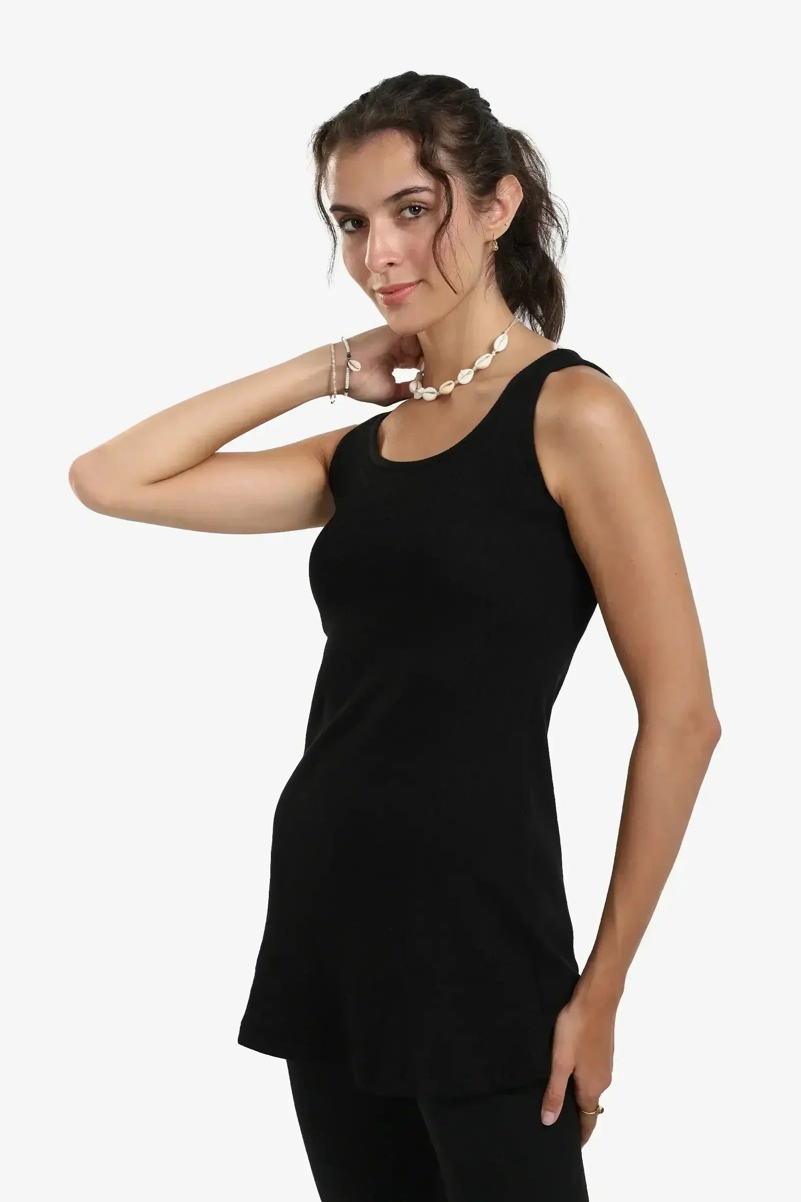 Carina - Long Slim Fit Top 2
