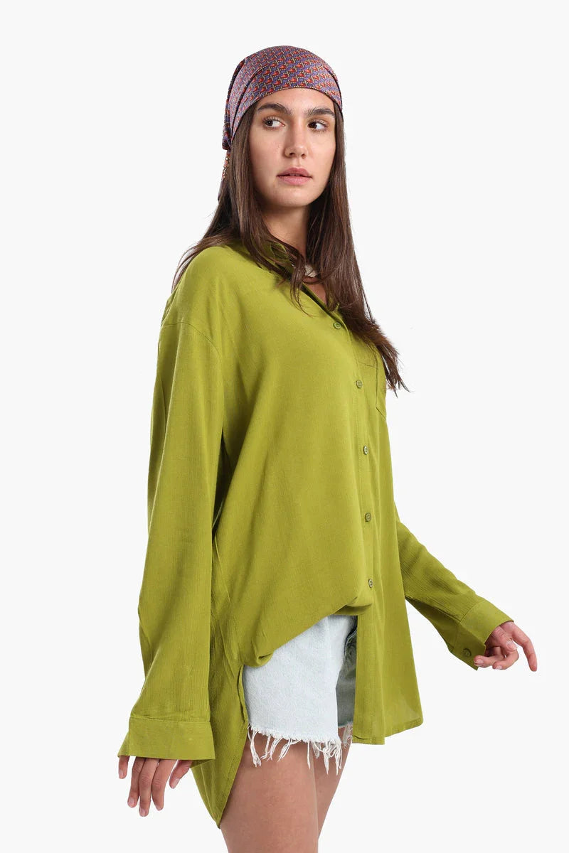 Carina - Classic Collared Lounge Shirt 6