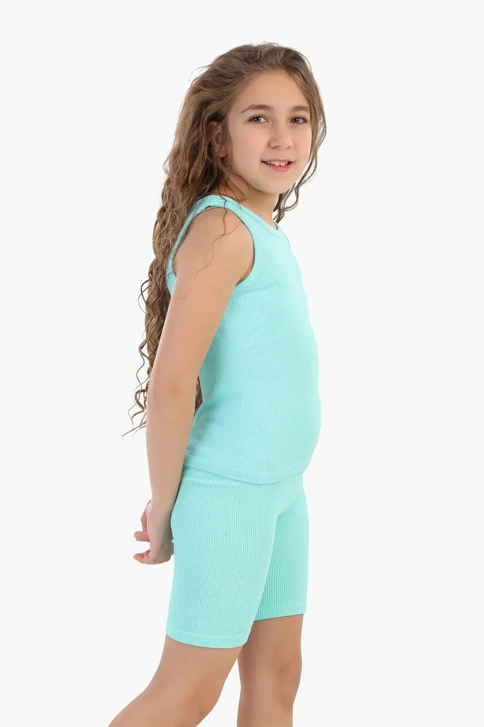Carina - Girly Ribbed Cycling Shorts 22