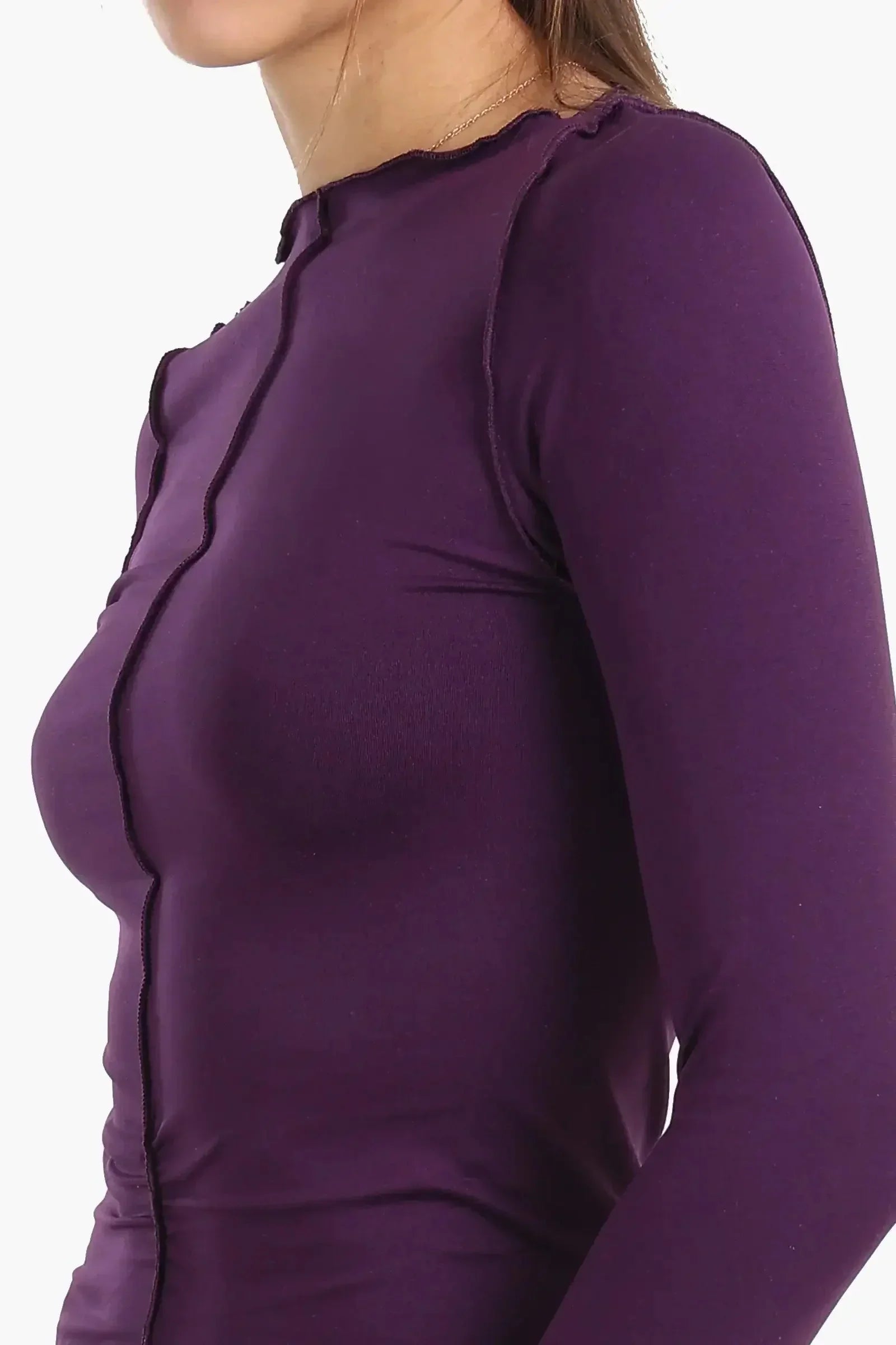 Carina - Seamless Microfiber Piping Top 8