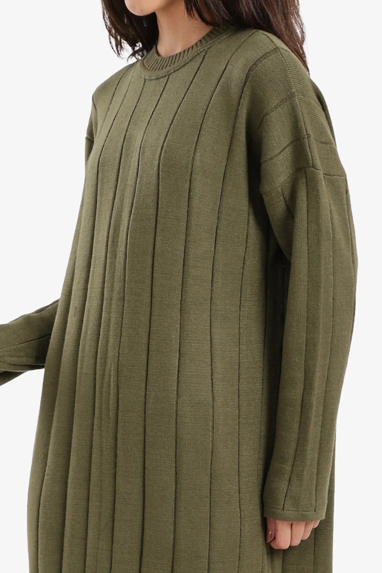 Clue - Crew Neck Ribbed Dress 4