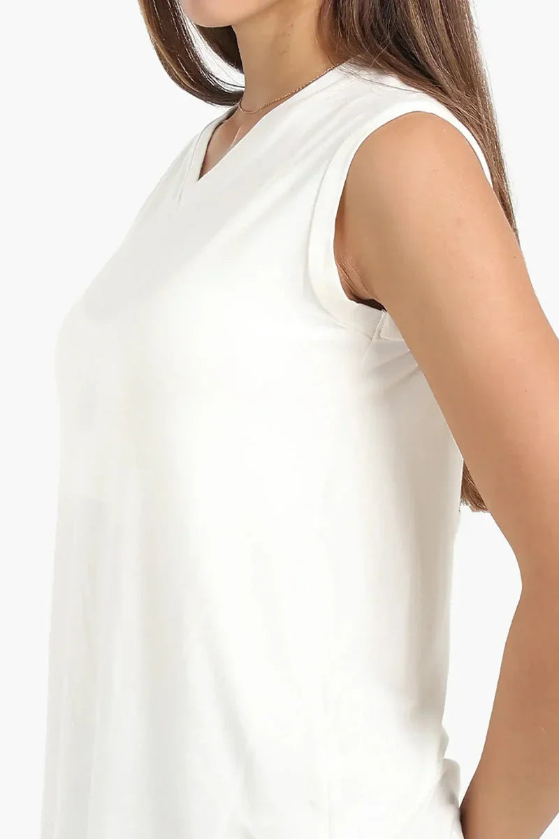 Carina - V-Neck Sleeveless T-Shirt 8