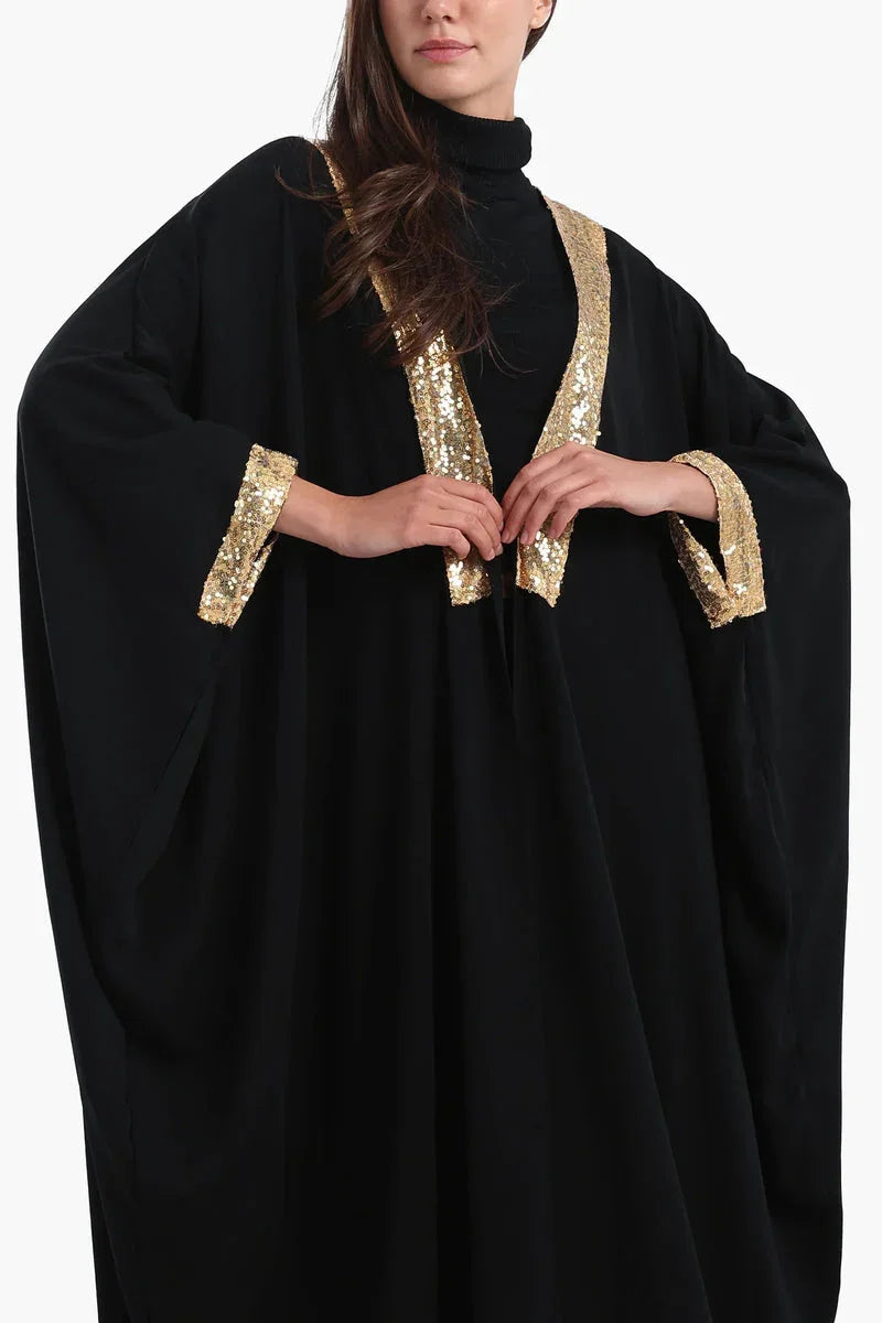 Carina - Relaxed Fit Abaya with Sequins 7