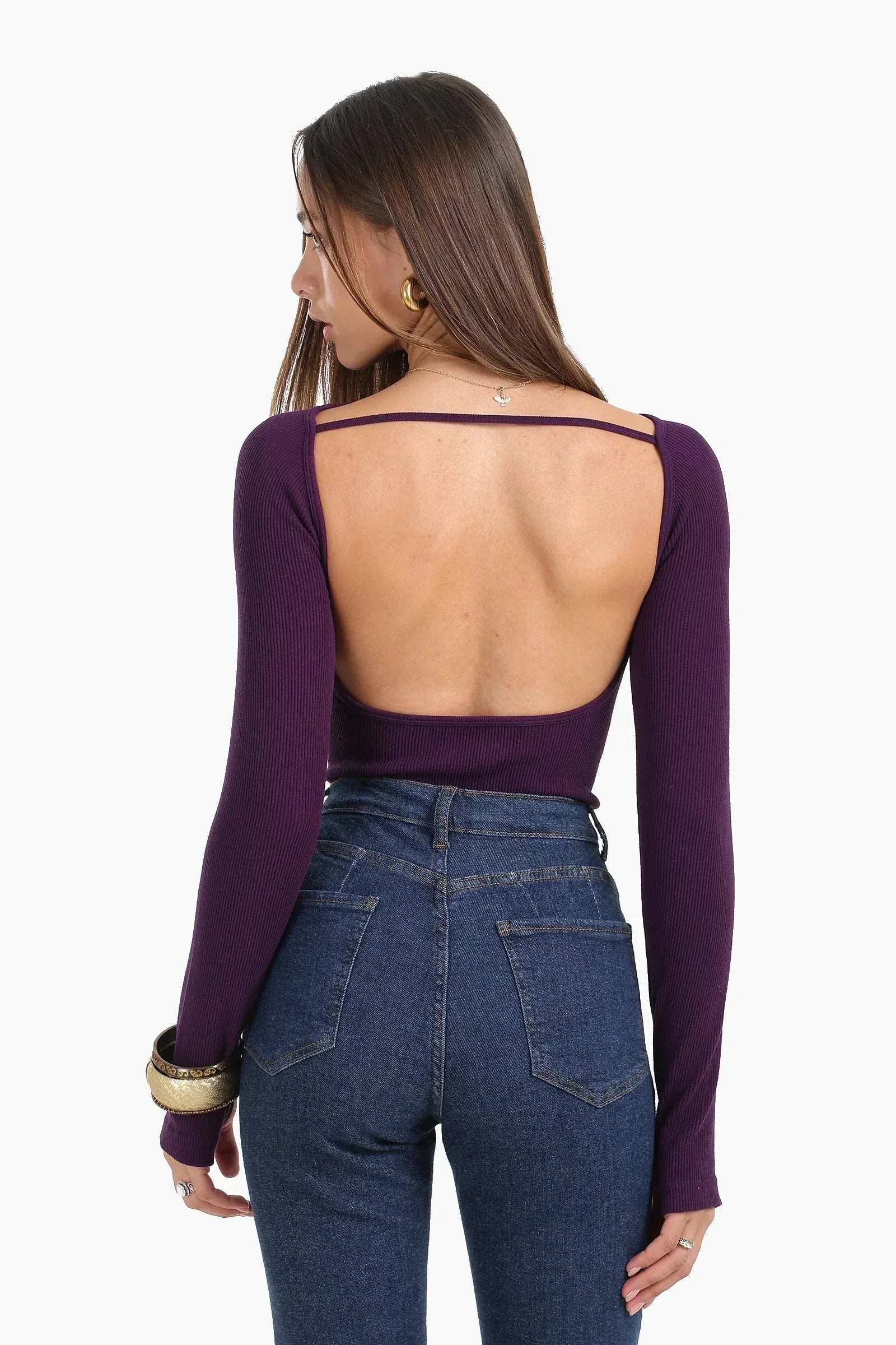 Carina - Seamless Microfiber Backless Top 2