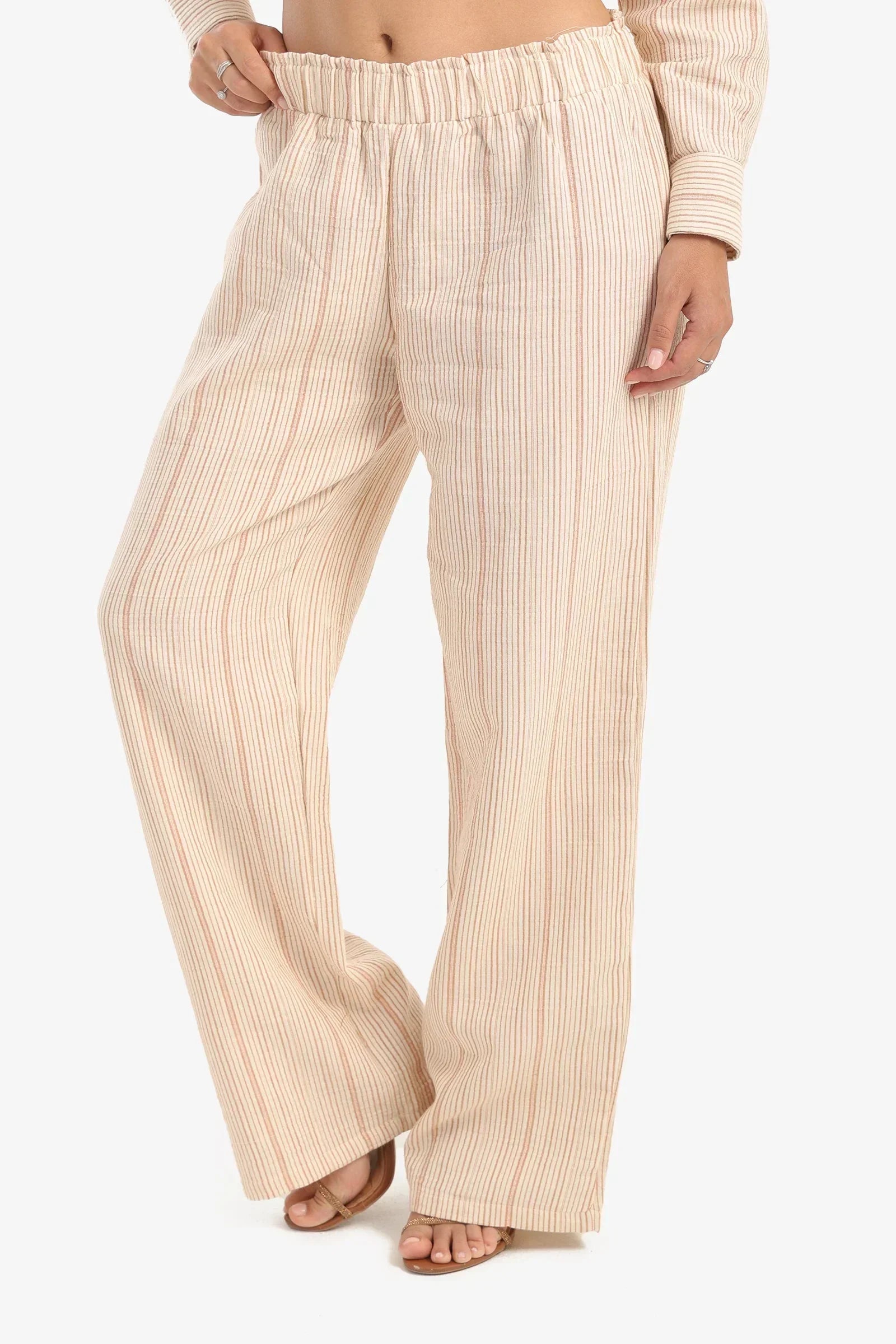 Clue - Striped Wide Leg Pants 2