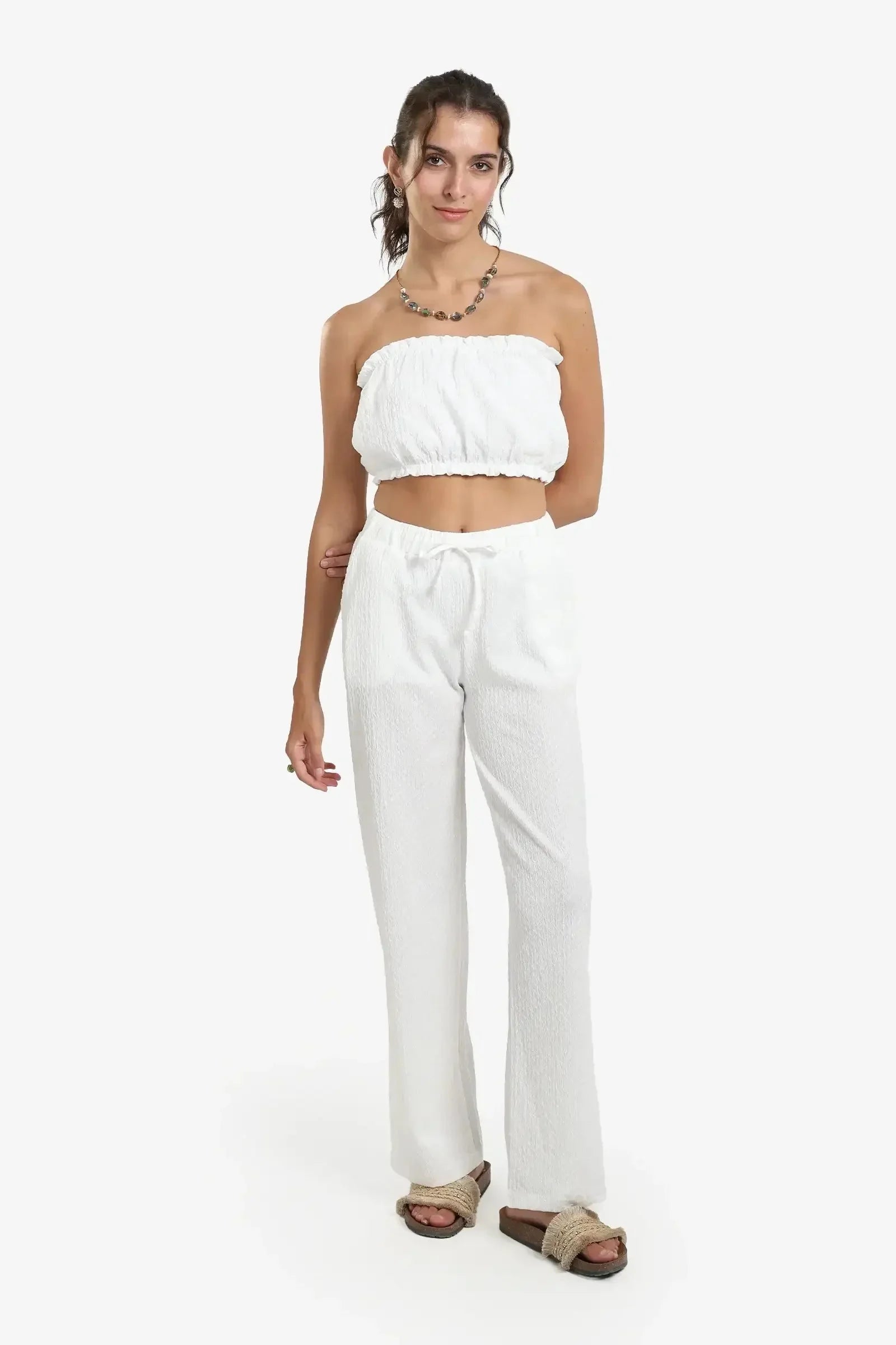 Carina - Strapless Bandeau Crop Top 2